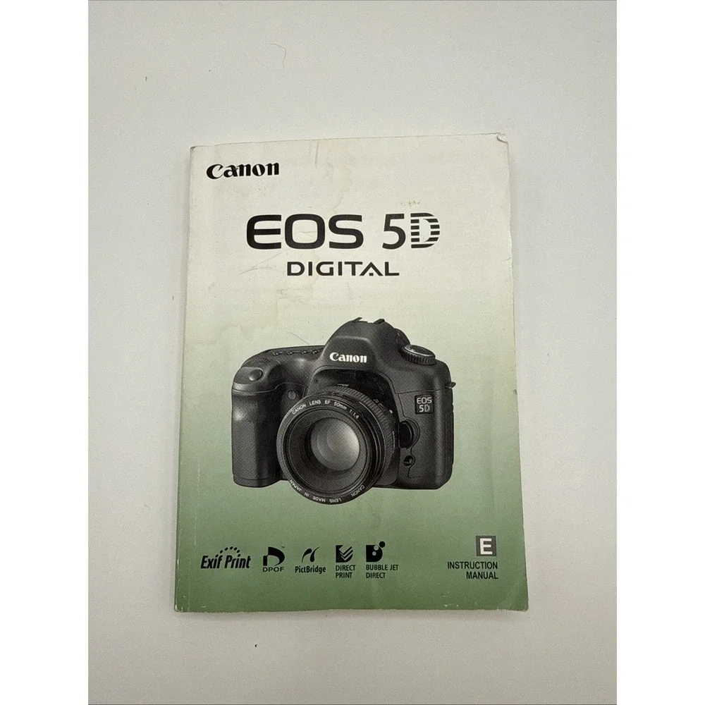 📸 Genuine Instruction Manual For Canon EOS 5D Digital AF SLR Camera Japan
